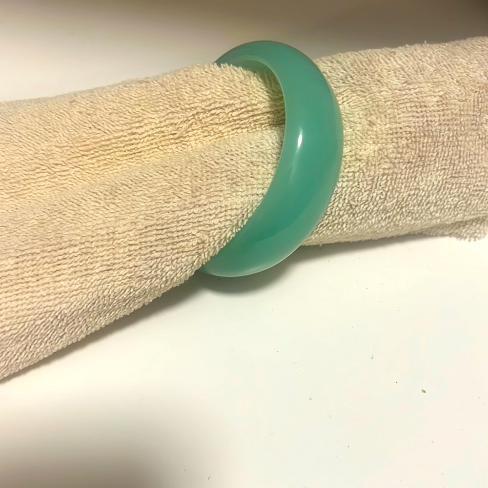 Aqua bangle bracelet